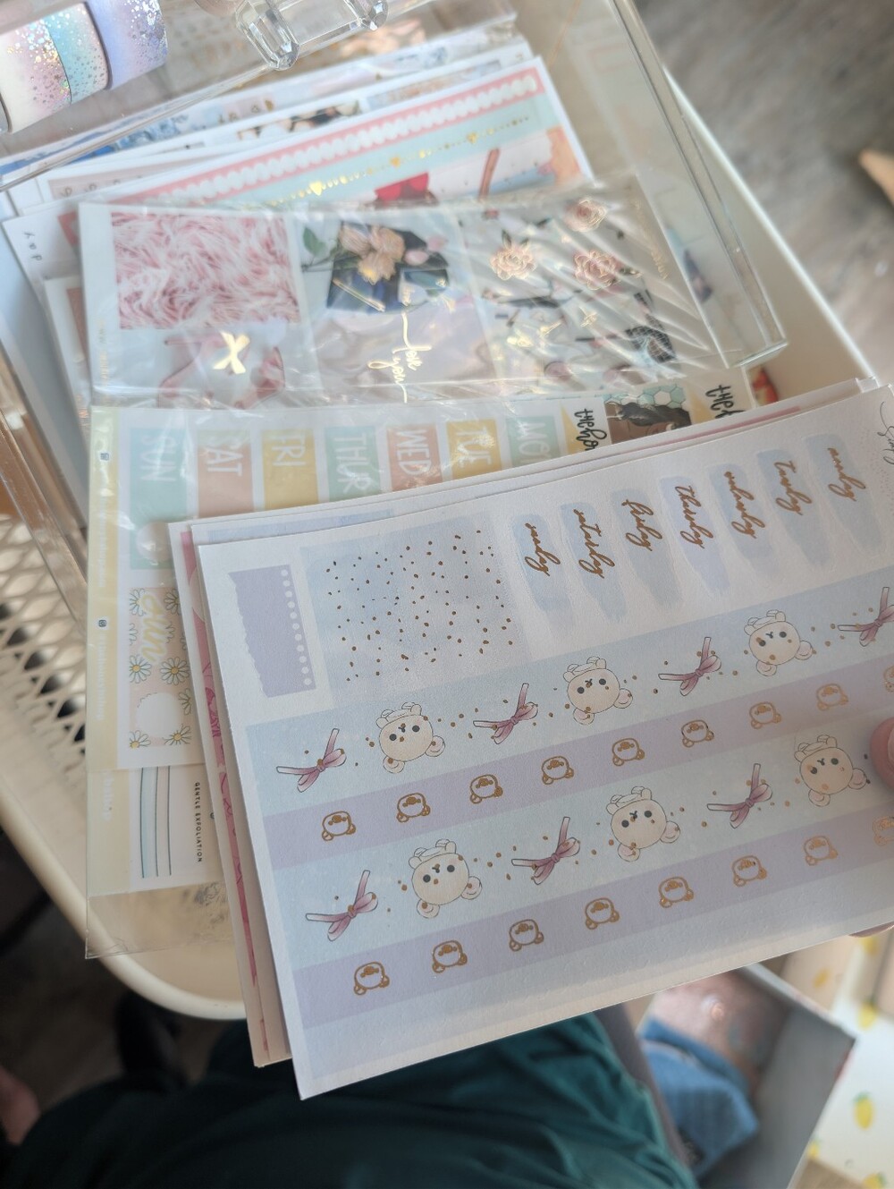 HUGE Planner Destash Washi Tape Simply Gilded Kawaii Journal Glitter Pastel - Picture 3 of 11